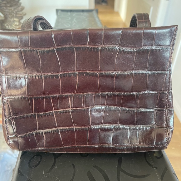 Monsac croc leather bag and wallet - Picture 4 of 6